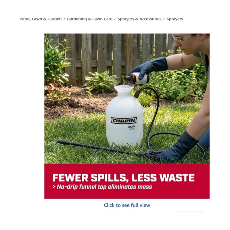 CHAPIN SureSpray Pump Sprayer — pump sprayer on a lawn, shown at scale