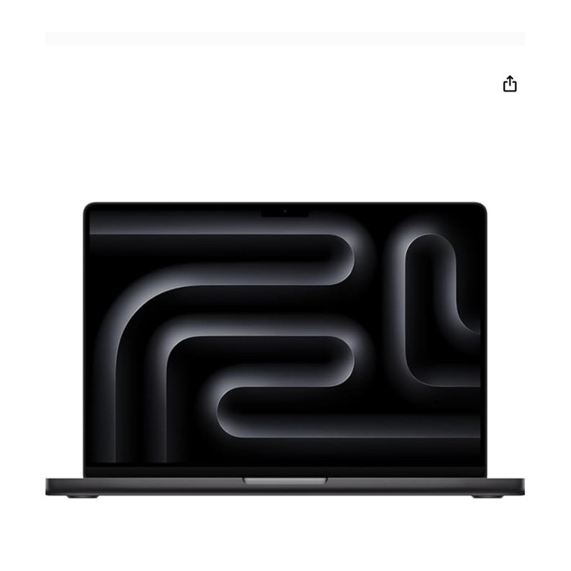 Apple MacBook Pro (M5 Pro) — MacBook Pro open on a desk, shown at scale